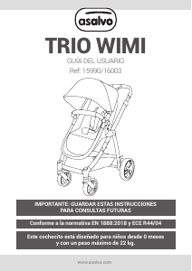 Mode d’emploi Asalvo 16003 Trio Wimi Poussette