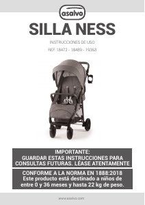 Manual Asalvo 18489 Ness Stroller