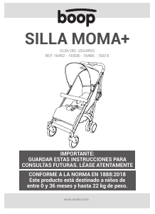 Manual Boop 16485 Moma+ Carrinho de bebé