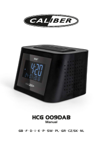 Bruksanvisning Caliber HCG009DAB Klockradio