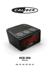 Bruksanvisning Caliber HCG014 Klockradio