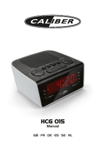 Bruksanvisning Caliber HCG015 Klockradio
