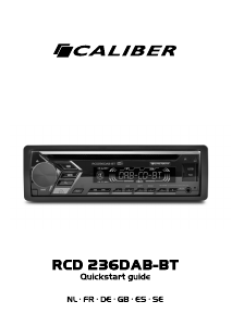 Manual Caliber RCD236DAB-BT Car Radio