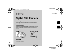Manuale Sony Cyber-shot DSC-P2 Fotocamera digitale