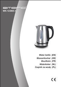 Bedienungsanleitung Emerio WK-123865.1 Wasserkocher