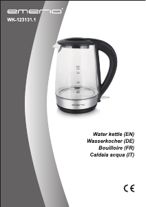 Bedienungsanleitung Emerio WK-123131.1 Wasserkocher