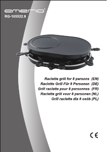 Mode d’emploi Emerio RG-105522.9 Gril raclette