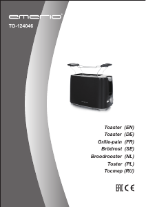 Manual Emerio TO-124046 Toaster