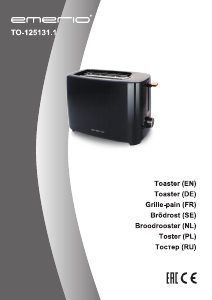 Manual Emerio TO-125131.1 Toaster