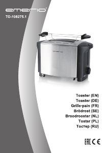 Manual Emerio TO-108275.1 Toaster