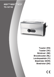 Manual Emerio TO-121132 Toaster