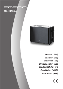 Manual Emerio TO-114308.4 Toaster