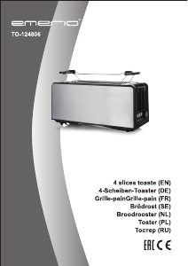 Manual Emerio TO-124806 Toaster