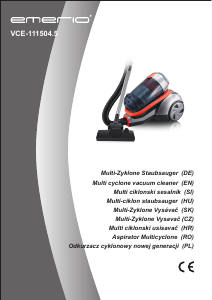 Manual Emerio VCE-111504.5 Vacuum Cleaner