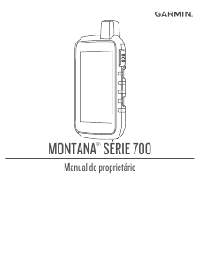 Manual Garmin Montana 700 Navegador portátil