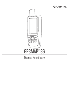 Manual Garmin GPSMAP 86sci Dispozitiv GPS portabil