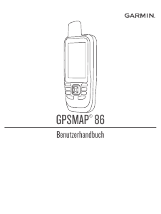 Bedienungsanleitung Garmin GPSMAP 86sc Outdoor navigation