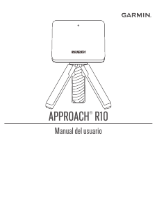 Manual de uso Garmin Approach R10 Analizador de swing