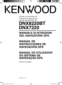 Manuale Kenwood DNX8220BT Navigatore per auto