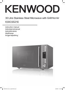 Manual Kenwood K30CSS21E Microwave