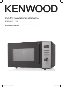 Manual Kenwood K25MICU21 Microwave