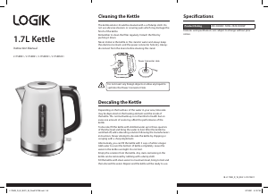 Manual Logik L17SKR21 Kettle