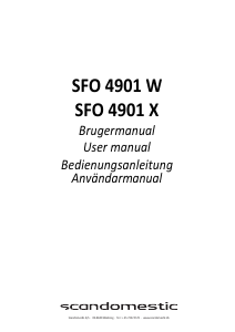Bruksanvisning Scandomestic SFO 4901 W Diskmaskin