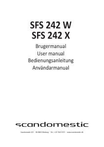 Brugsanvisning Scandomestic SFS 242 W Fryser