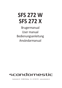 Bruksanvisning Scandomestic SFS 272 X Frys