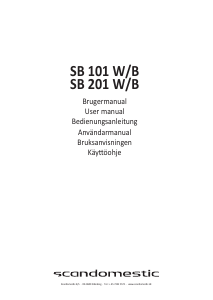 Manual Scandomestic SB 201 W Freezer