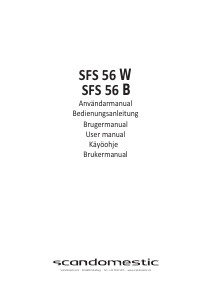 Brugsanvisning Scandomestic SFS 56 W Fryser