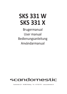 Manual Scandomestic SKS 331 X Refrigerator