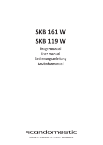 Brugsanvisning Scandomestic SKB 119 W Køleskab