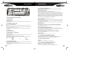 Manual Caliber MCC110 Car Radio