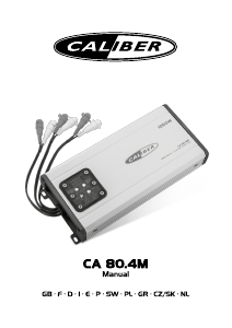 Bruksanvisning Caliber CA80.4M Bilförstärkare