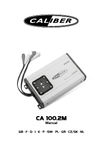 Manual de uso Caliber CA100.2M Amplificador para coche