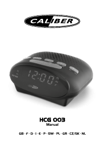 Instrukcja Caliber HCG003 Radiobudzik