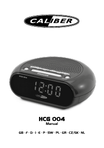 Manual de uso Caliber HCG004 Radiodespertador