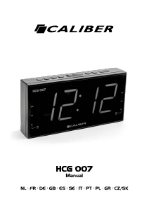 Mode d’emploi Caliber HCG007 Radio-réveil