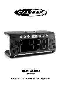 Bruksanvisning Caliber HCG008Q Klockradio