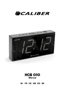 Manual de uso Caliber HCG010 Radiodespertador