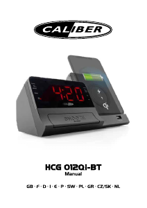 Handleiding Caliber HCG012Qi-BT Wekkerradio