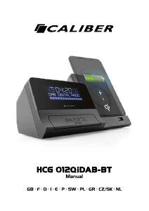 Bruksanvisning Caliber HCG012QiDAB-BT Klockradio
