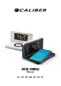 Mode d’emploi Caliber HCG018Qi Radio-réveil