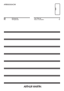 Mode d’emploi Arthur Martin ARB5000AOW Réfrigérateur