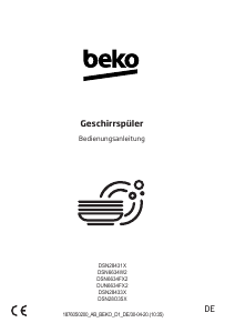 Bedienungsanleitung BEKO DSN28O35X Geschirrspüler