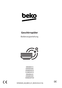 Bedienungsanleitung BEKO DSN6634FXM Geschirrspüler