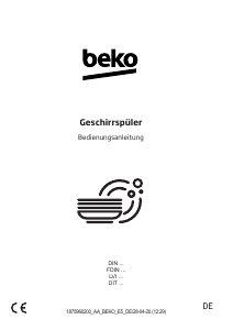 Bedienungsanleitung BEKO DIN26N21S Geschirrspüler