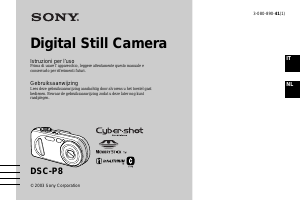 Handleiding Sony Cyber-shot DSC-P8 Digitale camera