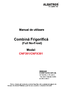 Manual Albatros CNF391 Combina frigorifica